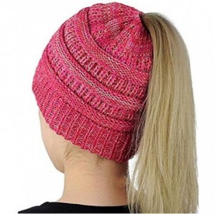 Skullies & Beanies Womens Winter Hats Warm Knitted Horsetail Lady Wool hat - 3 - C7186N0SEQA $21.41