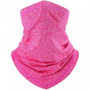Balaclavas Summer Neck Gaiter Face Scarf/Neck Cover Headwear Face Bandana - Rose Red - CG197CHQX5C $24.52