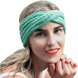 Cold Weather Headbands Women Winter Twisted Crochet Headband Knitted Headwrap Headwear Ear Warmer Head Warmer - Light Grey - ...