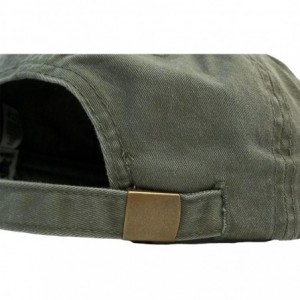 Baseball Caps Embroidered Coyote Baseball Cap Adjustable- Khaki Green- Adjustable One Size Fits All - CM18M7OISEE $39.26