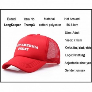 Baseball Caps Trump 2020 Knitted Beanies Caps Men Women Embroidery Winter Warm Hat - Red1 - CP196M3XQGC $17.88
