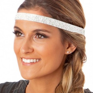 Headbands Women's Bling Glitter Adjustable No Slip Bulk Headbands Gift Sets 10pk - Skinny Neutral & Pastel 10pk - C018YQINW6Z...