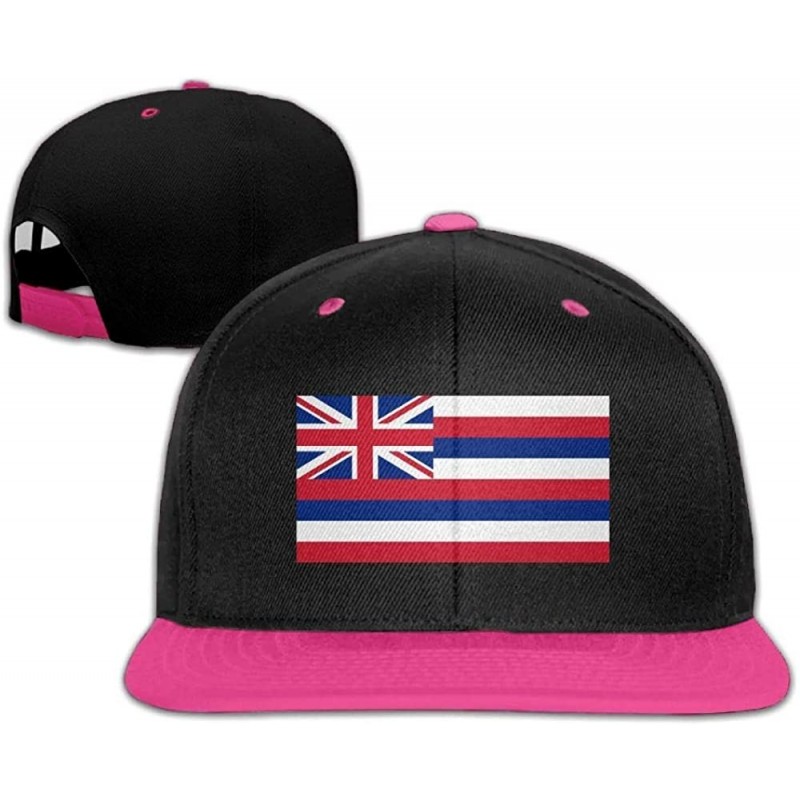Baseball Caps Flag of Hawaii Adjustable Trucker Caps Unisex Sandwich Hats - CO18I7AZ5CD $33.77