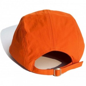 Baseball Caps 5 Panel Sun Hat Cap Unique Quick Drying Design Short Brim Bump Cap - Gd02-orange - C318RC2LN0D $29.64