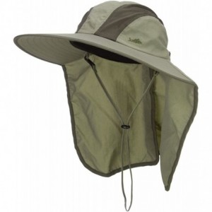 Sun Hats Talson UV Large Bill Flap Hat - Olive - C0124YHBG9P $45.54