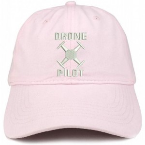 Baseball Caps Drone Operator Pilot Embroidered Soft Crown 100% Brushed Cotton Cap - Lt-pink - CW18RZYOOXC $33.71