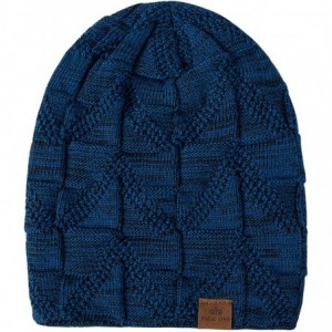 Skullies & Beanies Mens Winter Slouchy Beanie Warm Fleece Lined Skull Cap Baggy Cable Knit Hat - 2 - CZ18UIZOMLH $24.32