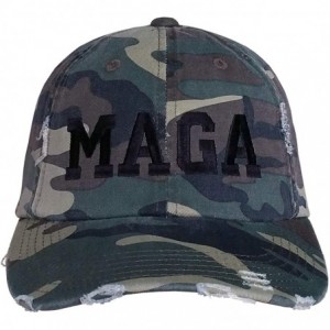 Baseball Caps MAGA Hat - Trump Cap - Camo Ripped Distressed-maga/Black - CS18NY20OMT $39.10