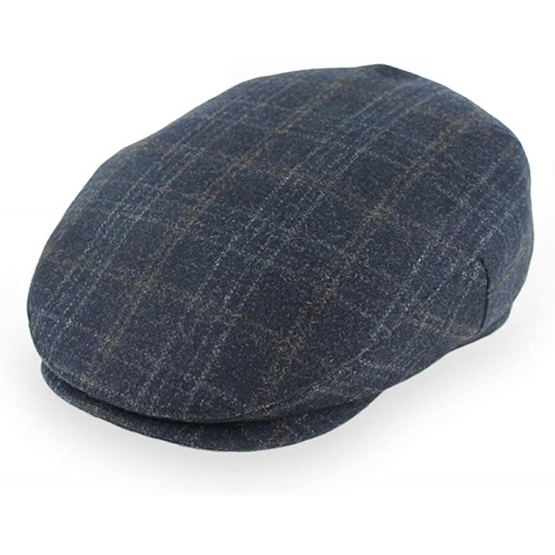 Newsboy Caps Belfry Wool Blend Tweed Flat Caps Mens Womens - Noahnavy - CS18O504YNT $81.13