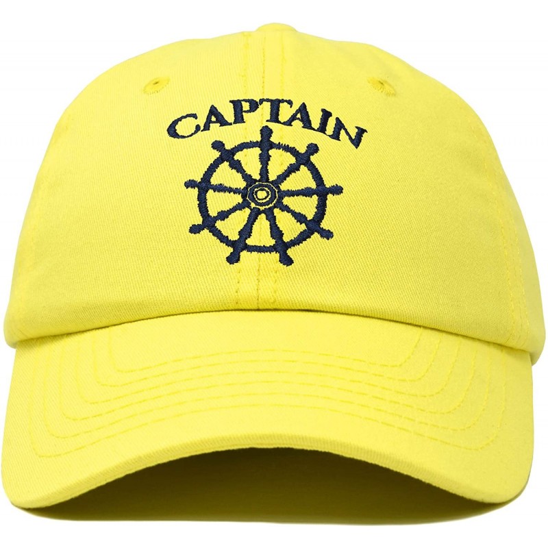 Baseball Caps Captain Hat Sailing Baseball Cap Navy Gift Boating Men Women - Minion Yellow - CF18WI2N4UM $22.38