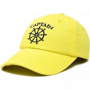 Baseball Caps Captain Hat Sailing Baseball Cap Navy Gift Boating Men Women - Minion Yellow - CF18WI2N4UM $22.38