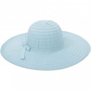 Sun Hats Women's UPF 50+ Sun Protection Summer Floppy Beach Hat - Cyan - CI12NAJREGE $22.67