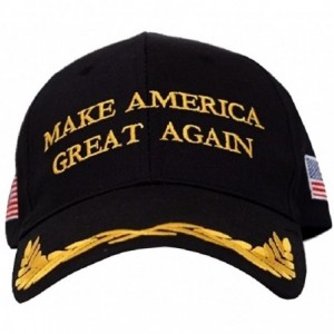 Baseball Caps Make America Great Again Donald Trump MAGA Baseball Cap Hat - Black Flag Olive Branch - C012JLABIAZ $22.05