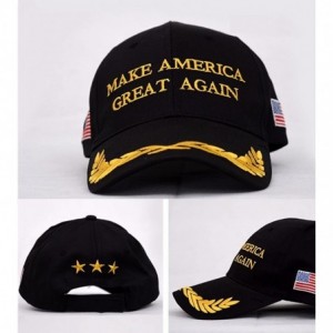 Baseball Caps Make America Great Again Donald Trump MAGA Baseball Cap Hat - Black Flag Olive Branch - C012JLABIAZ $19.27