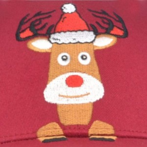 Baseball Caps Detachable Embroidered Adjustable - Christmas Deer - C518X68DQQ7 $23.94