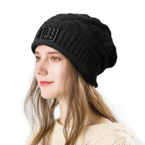 Skullies & Beanies Trendy Winter Warm Beanies Hat for Mens Women's Slouchy Soft Knit Beanie Cool Knitting Caps - Black-18 - C...