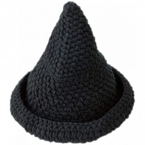 Skullies & Beanies Ewindy Winter Knit Beanie for Women Creative Women Pointy Hat Knitted Cap Warm Cone Witch Hat - Black Hats...