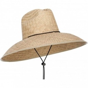 Sun Hats Men's Crushed Safari Straw Hat - Light Natural - C8184QK8W5E $59.59