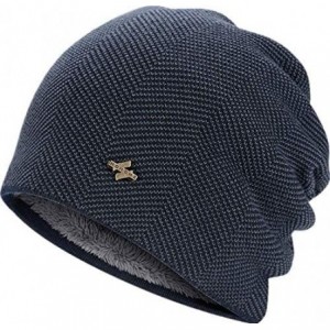 Skullies & Beanies Winter Beanie Hat Warm Knit Hat Winter Hat for Men Women - Navy-t041 - CJ18ARG345G $24.06