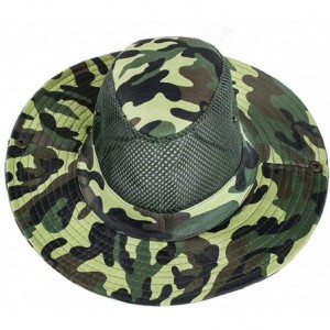 Sun Hats Men Fashion Summer Spring Outdoor Sun Protection Mountaineering Hat Sun Hats - Dark Green - CE18W0RMYZH $46.57