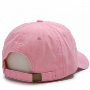 Baseball Caps Vintage Washed Dyed Cotton Twill Low Profile Adjustable Baseball Cap - Pink - CS12EFFZMWX $20.63