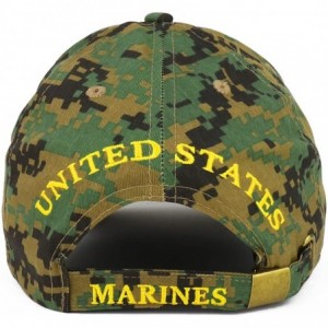 Baseball Caps Officially Licensed US Marine Corps Veteran Embroidered Cotton Baseball Cap - Camo - C918O9KK78U $34.87