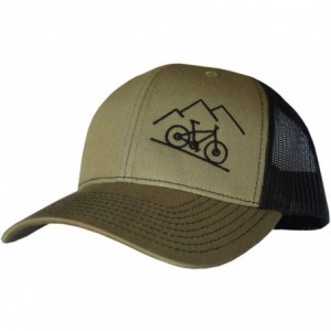Baseball Caps Outdoor Trucker Hat Snapback - Mountain Bike Design - Moss Green/Black - C8192RT0T3N $51.87