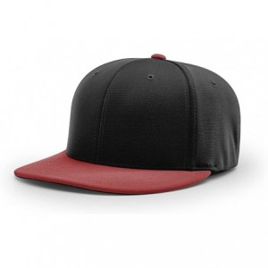 Baseball Caps PTS 20 PTS20 Pulse R-Flex FIT Baseball HAT Ball Cap - Black/Cardinal - CZ186XLUN8C $21.62