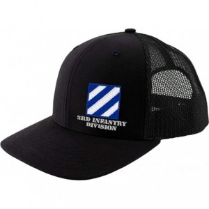 Baseball Caps Army 3rd Infantry Division Full Color Trucker Hat - Solid Black - CH18RNX7W8T $44.16