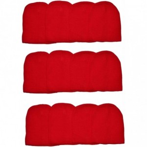Skullies & Beanies Wholesale 12 PCS Unisex Knit Short Plain Ribbed Beanie Ski Cap Skull Hat Warm Solid Winter New Blank - Red...