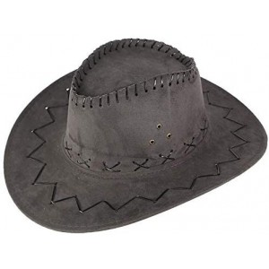 Cowboy Hats West Cowboy Hat Grassland Sunshade Mongolian Unisex Adult Cap - Gray - CD18SQGYCTN $18.00