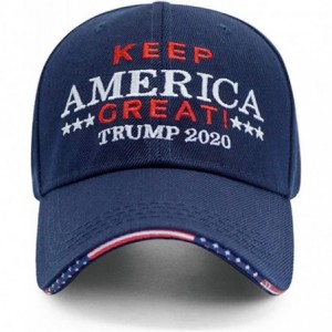 Baseball Caps Donald Trump Baseball Cap President 2020 Make America Great Again Hat - Trump Navy - C9192DLAG8Y $21.55