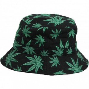 Baseball Caps Weed Bucket Hat Marijuana Hats Fashion Cap Casual Caps Headwear Hip Hop Hiking - Black - CT18U5IYIU8 $22.25