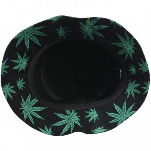 Baseball Caps Weed Bucket Hat Marijuana Hats Fashion Cap Casual Caps Headwear Hip Hop Hiking - Black - CT18U5IYIU8 $22.25