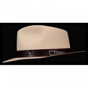 Cowboy Hats (1" & .5") Embossed Patterned Leather Panama Hat Band - "1"" Maroon Small Diamond" - CO18WGM2MA3 $24.62