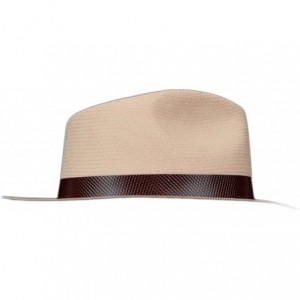 Cowboy Hats (1" & .5") Embossed Patterned Leather Panama Hat Band - "1"" Maroon Small Diamond" - CO18WGM2MA3 $24.62