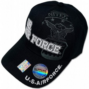 Baseball Caps U.S. Air Force Hat - Official Licensed Military Baseball Cap - U.s. Air Force - Half Logo - Black - CD18RIC8WN9...