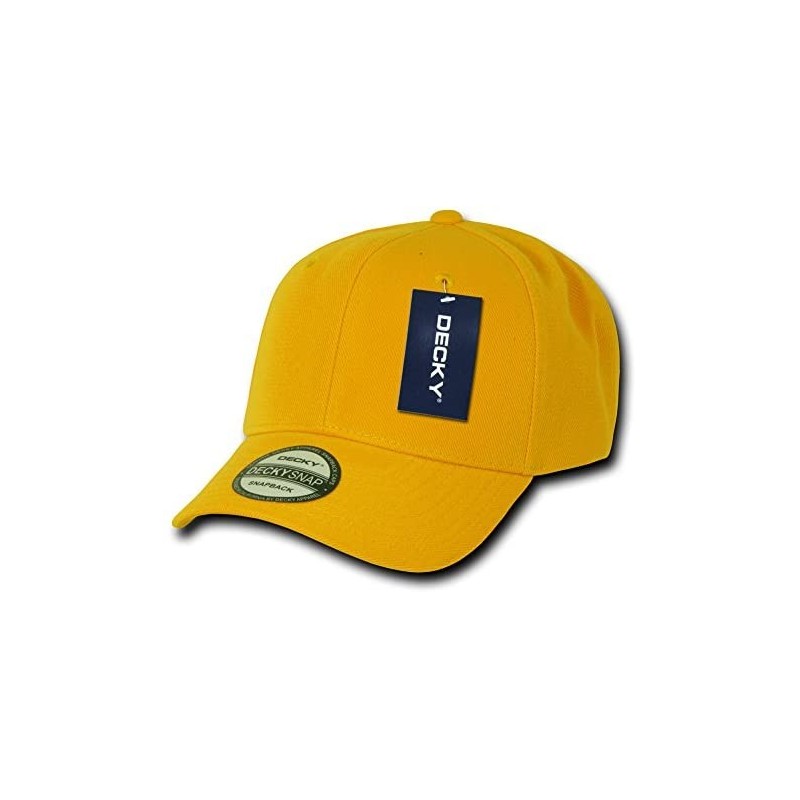 Baseball Caps Acrylic Curved Bill Snapbacks - Gold - CO11M63QP0Z $20.01