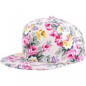 Baseball Caps Women's Adjustable Print Floral Baseball Hat Caps Sun Hat - Beiges - CW12CWHHZXP $27.96