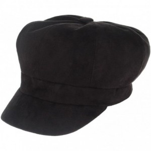 Newsboy Caps Women Vintage Newsboy Cabbie Peaked Beret Cap Warm Baker Boy Visor Hat Flat Cap - Black2 - C51935K5D72 $22.21