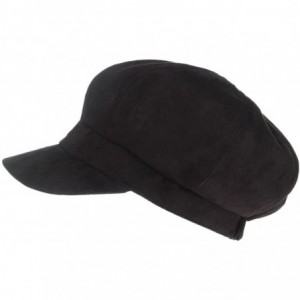 Newsboy Caps Women Vintage Newsboy Cabbie Peaked Beret Cap Warm Baker Boy Visor Hat Flat Cap - Black2 - C51935K5D72 $22.21