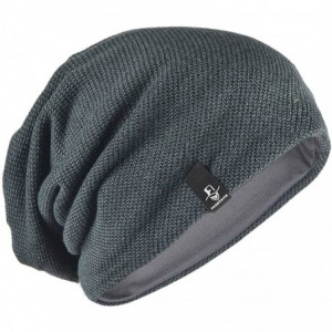 Skullies & Beanies FORBUSITE Knit Slouchy Beanie Hat Skull Cap for Mens Winter Summer (Grey Flannel Twills) - C612N2SWNP2 $28.24