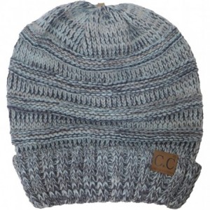 Skullies & Beanies Womens Multicolor Oversized Baggy Warm Slouchy Cable Knit Winter Beanie - Mint - CC12N31X0V9 $25.25