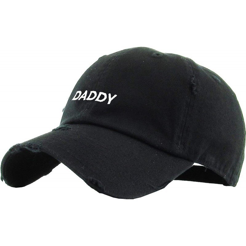 Skullies & Beanies Good Vibes Only Heart Breaker Daddy Dad Hat Baseball Cap Polo Style Adjustable Cotton - (1.4) Black Daddy ...