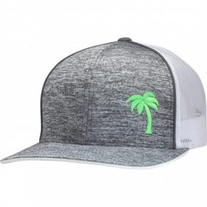 Baseball Caps Trucker Hat - Palm Tree Series - Static Gray/Neon - CL182KA77TN $56.12