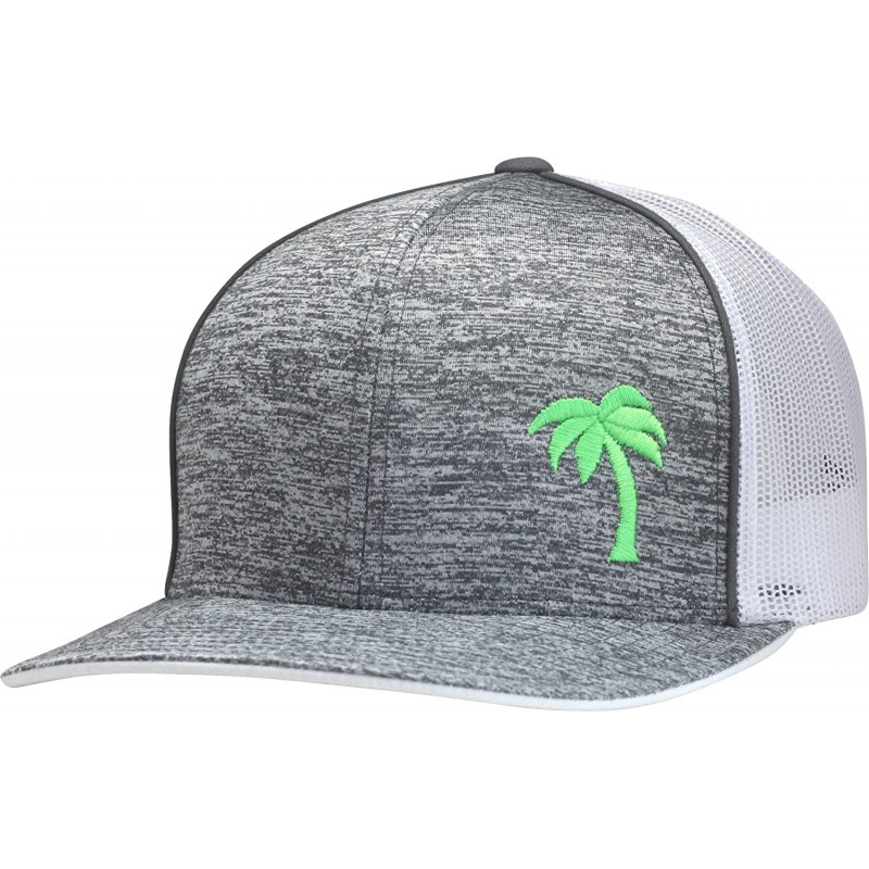 Baseball Caps Trucker Hat - Palm Tree Series - Static Gray/Neon - CL182KA77TN $47.74