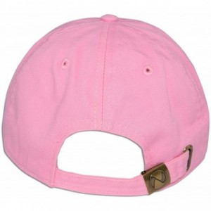 Baseball Caps Cotton Classic Dad Hat Adjustable Plain Cap Polo Style Low Profile Unstructured 1400 - Light Pink - CN12O48Q2OV...