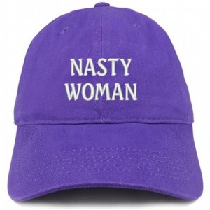 Baseball Caps Nasty Woman Embroidered Low Profile Adjustable Cap Dad Hat - Purple - CT18CSDMIMA $34.38