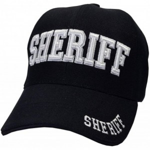 Baseball Caps Sheriff Apparel 3D Embroidery Law Enforcement Baseball Cap Hat Police Gear - Black - CT12NRG5UQF $21.84