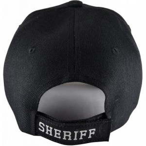Baseball Caps Sheriff Apparel 3D Embroidery Law Enforcement Baseball Cap Hat Police Gear - Black - CT12NRG5UQF $21.84